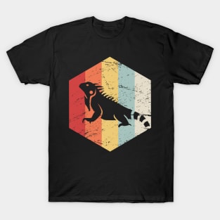 Retro Vintage Iguana Lizard Icon T-Shirt